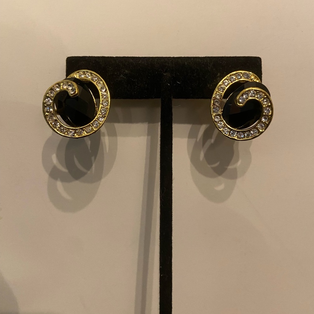 Black and Gold earrings